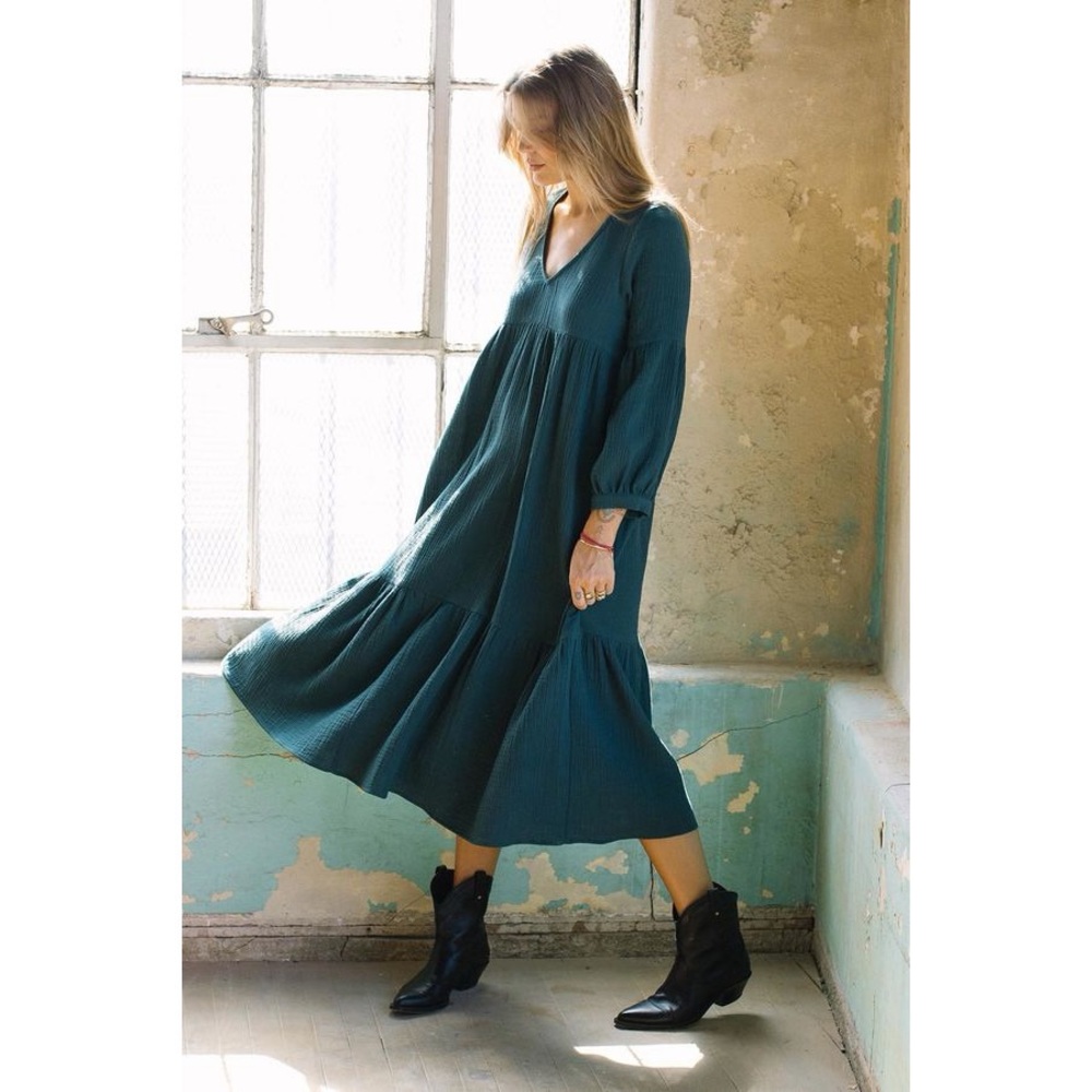 Rachel Pally Gauze Cecelia Dress Cedar Size Small - Picture 2 of 6